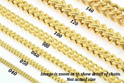 Pre-owned Nuragold 10k Yellow Gold 4mm Foxtail Wheat Box Franco Necklace Chain Mens Womens 18"