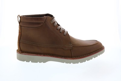 

Clarks Vargo Moc 26153149 Мужские коричневые кожаные повседневные классические ботинки на шнуровке 13, Коричневый, Clarks Vargo Moc