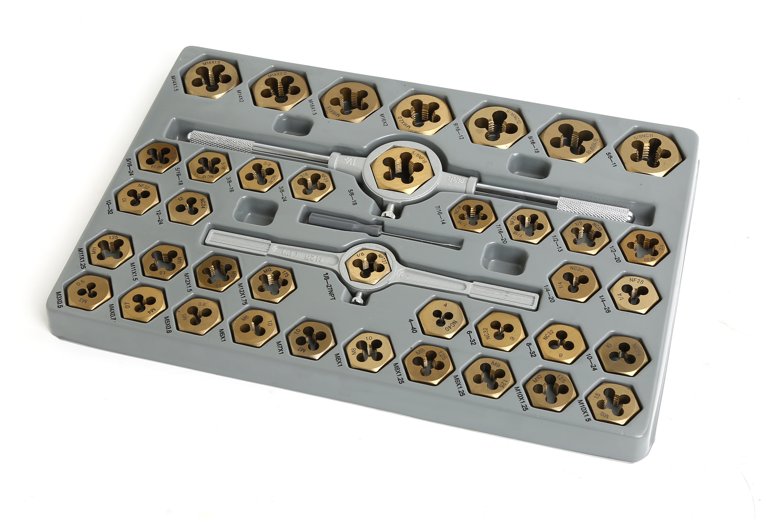 86PC Tap And Die Set SAE METRIC Tools, Metal Case Tapping Thread Cutting Kit Set