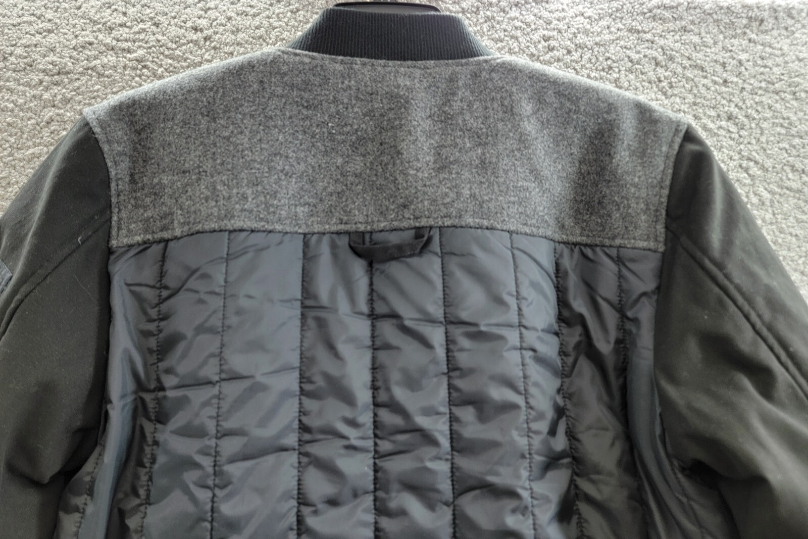 Bass Outdoor Hero Mixed Media Zip-Front Bomber Jacket Men's S Black Beauty L/S - Picture 12 of 17