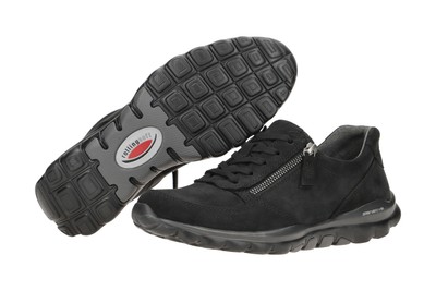 GABOR GABOR SCHUHE 06.968 SCHWARZ DAMENSCHUHE SPORTLICHE SCHNÜR-HALBSCHUHE 06.968.47