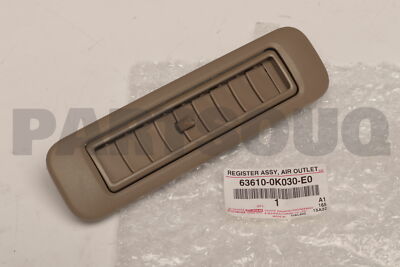 tukakunさん専用 636100K030E0 Genuine Toyota REGISTER ASSY, AIR OUTLET, NO.1