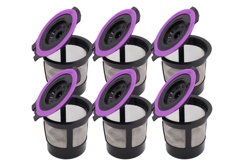 Blendin 6 Single Reusable Coffee Pod Filters, Compatible wit