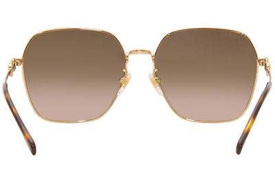 Pre-owned Gucci Gg0882sa 002 Sunglasses Women's Gold/brown Gradient Fashion Square 60mm