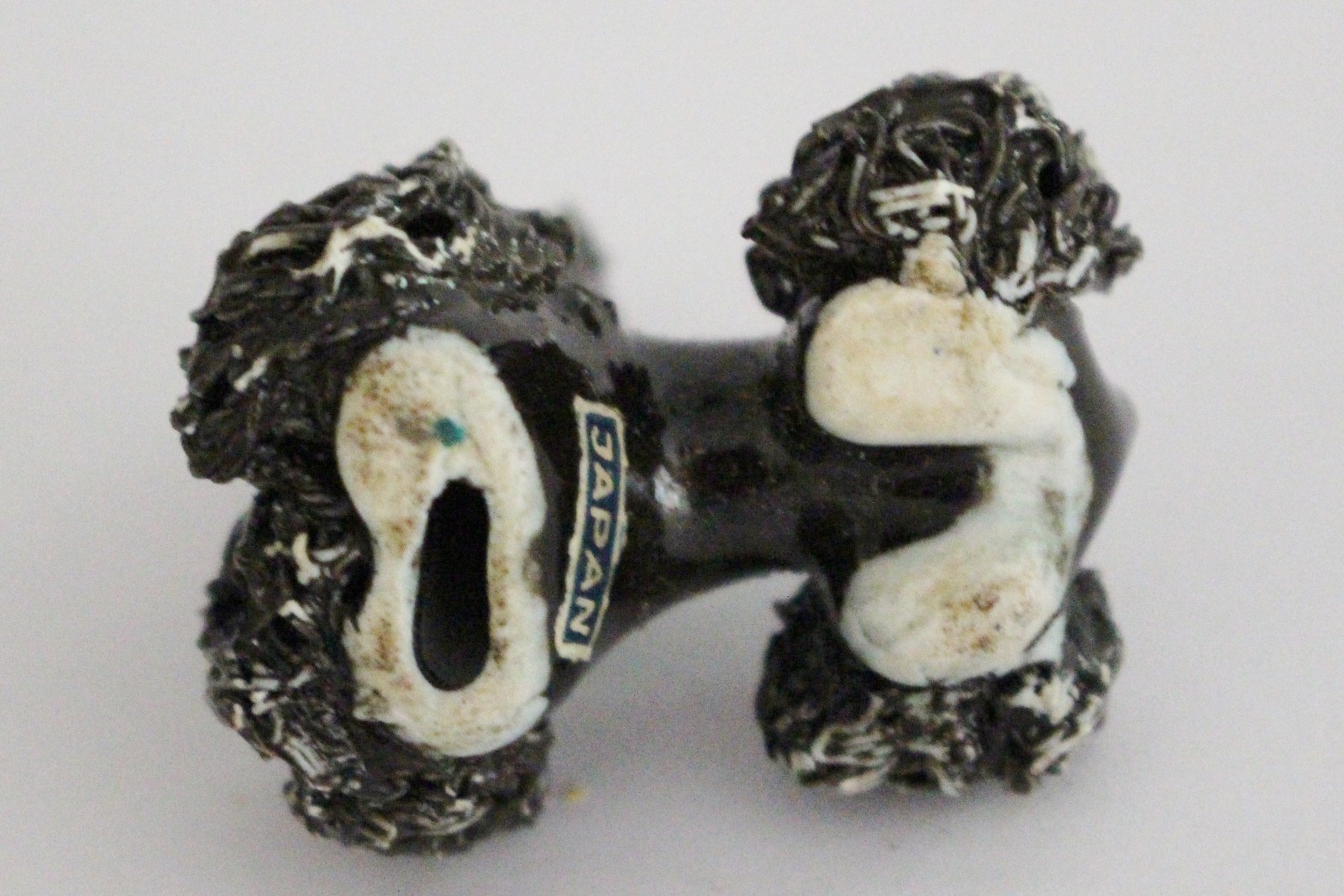 Poodle Figurine Japan Vintage DOG Spaghetti Porcelain Finish 1950's