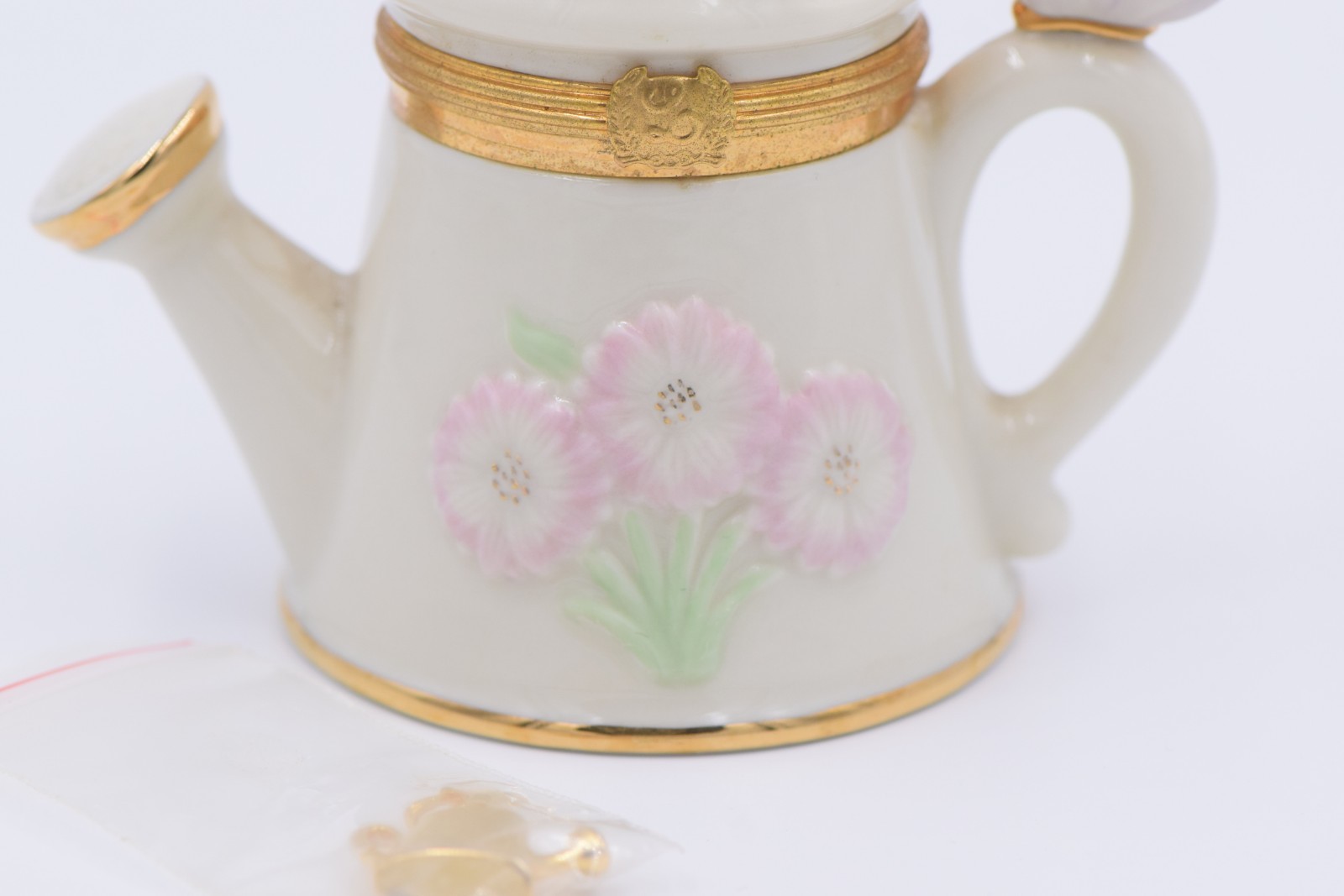 First Issue Lenox Sunshine And Sprinkles Watering Can Trinket Box W Gold Charm