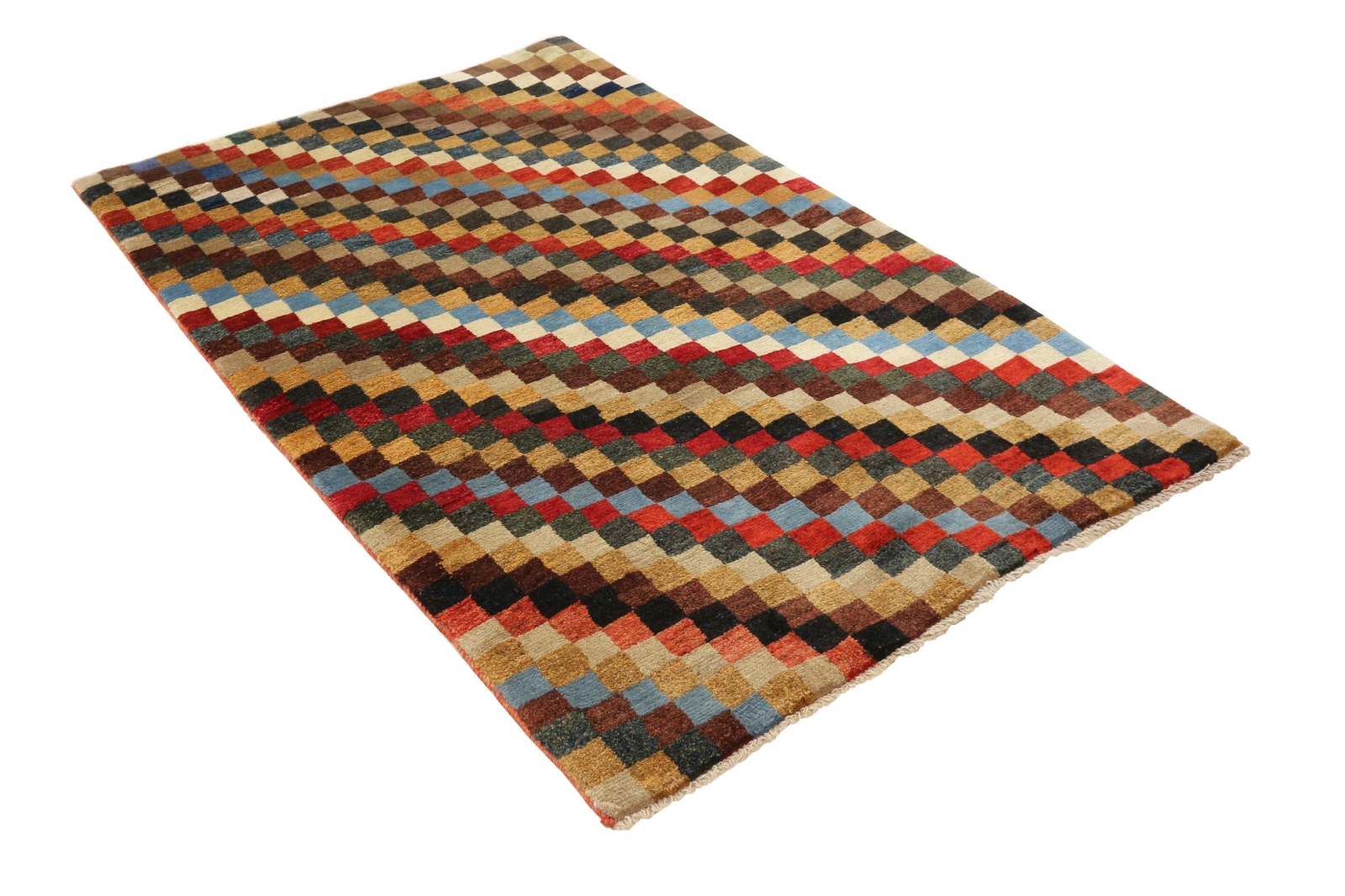 Teppich Gabbeh-Shuli Handgeknüpft Perserteppich Orientteppich Carpet 195x125cm