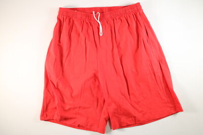 Mens Sprint Red Athletic Cotton Shorts XL EUC