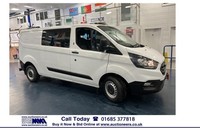 2020 Ford Transit Custom 300 LEADER 2.0TDCI 130PS ECOBLUE LWB 6 SEAT CREW VAN (E