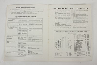 DeWalt Instruction Maintenence Parts Manual For 10