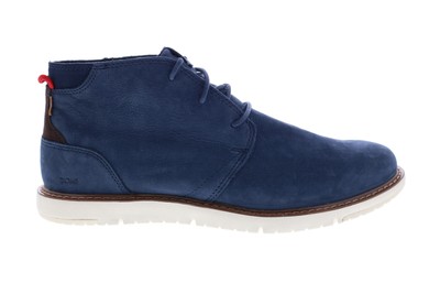 

Toms Navi 10014363 Мужские синие ботинки из нубука на шнуровке Chukkas 12, Синий, Toms Navi