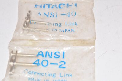 Lot of 2 NEW Hitachi ANSI 40-2 Connecting Links 