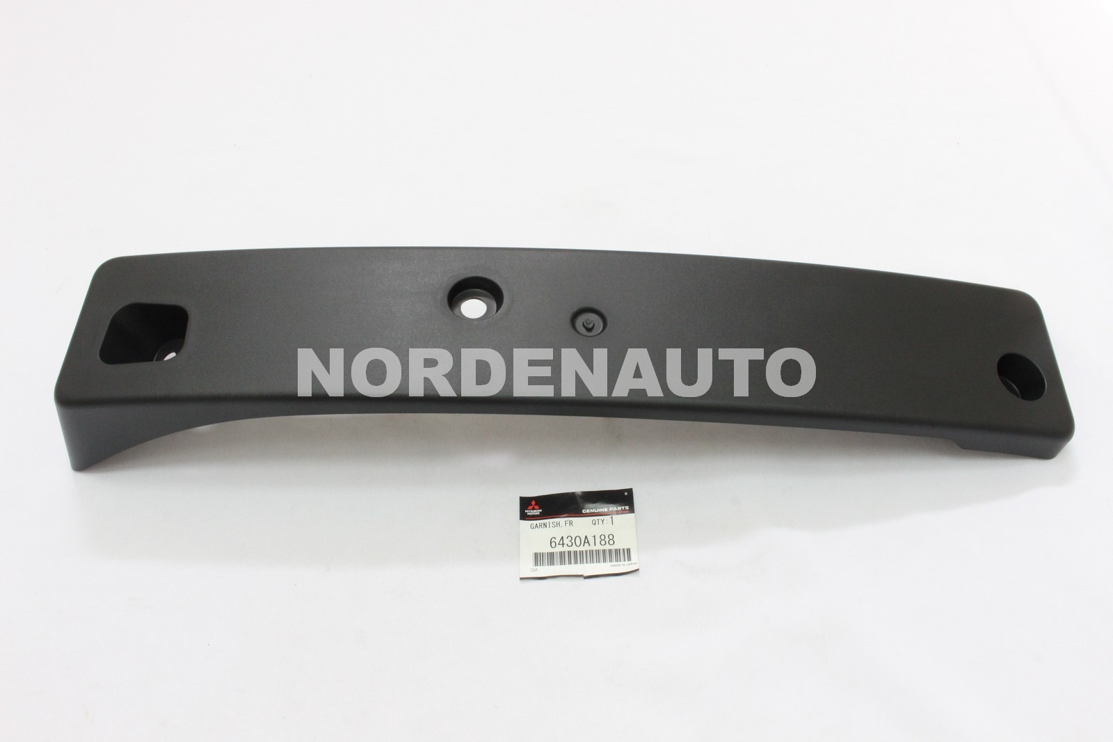 Mitsubishi Lancer CZ4A OEM Front License Plate Garnish Cover Holder 6430A188