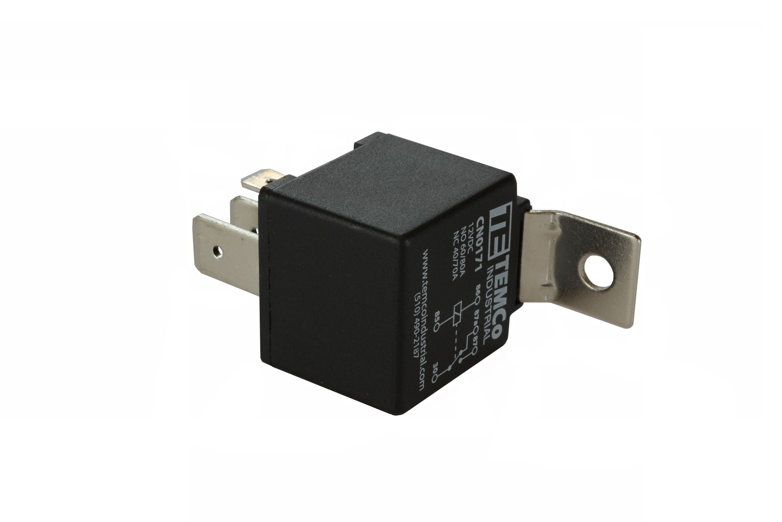 TEMCo Industrial 6 V 30/40 Amp Bosch Style S Relay SPDT Automotive CN0346 (1x CN0346)　並行輸入品 Ignition Relay TEMCo Industrial 6 V 30⁄40 Amp Bosch Style S Relay