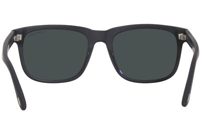 Pre-owned Tom Ford Stephenson Tf775 02n Sunglasses Men's Matte Black/dark Teal Lenses 56mm In Blue