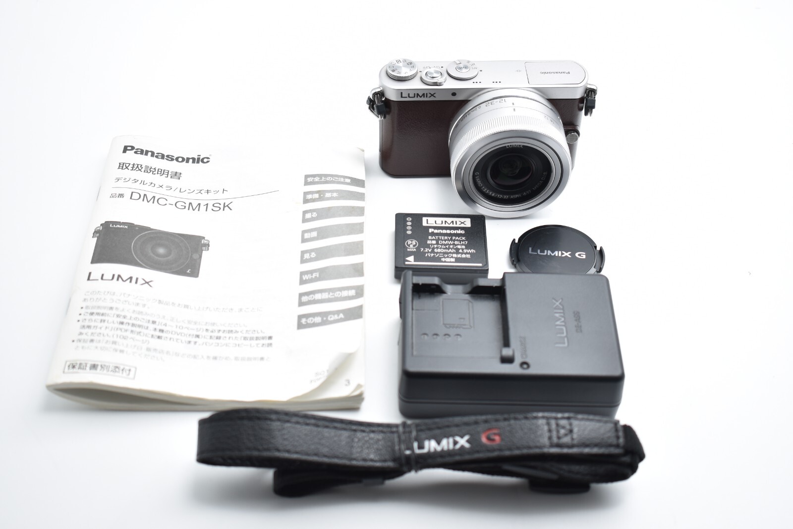 NearMINT】Panasonic LUMIX Lens Kit Brown DMC-GM1S 12-32mm