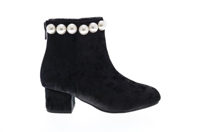 

Черные ботильоны и ботильоны Katy Perry The Pearly Bootie 34PK0032-BLK для девочек 12, Черный, Katy Perry The Pearly Bootie