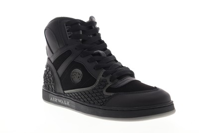 airwalk one black & gum skate shoes