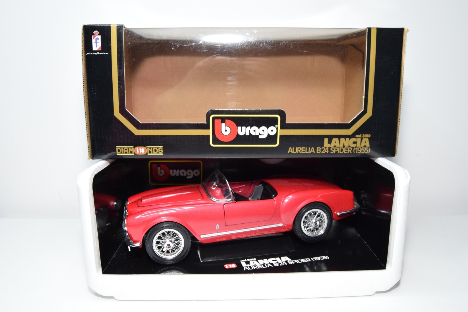 Bburago 1955 Lancia Aurelia B24 Spider Convertible 1:18