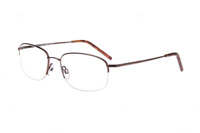 NEW ITECH Brown BACKUP Memory Metal & Titanium Eyeglasses 54mm with Case