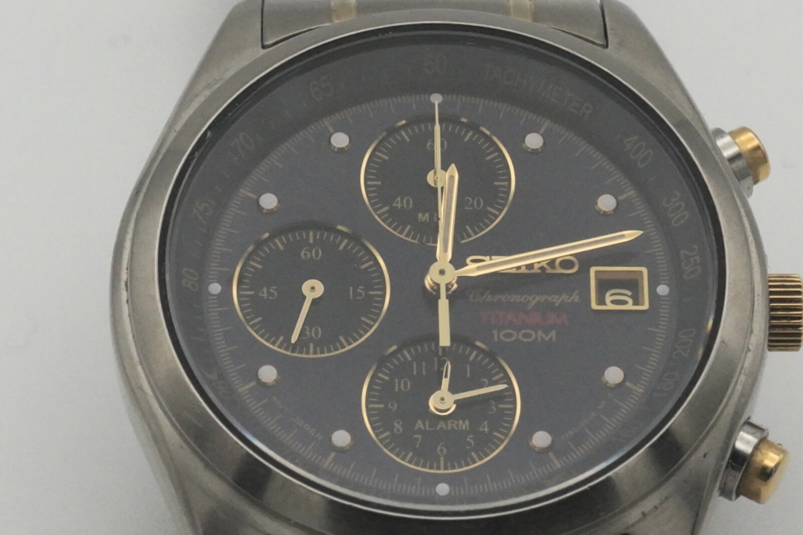 A29 希少 稼動品　SEIKO chronograph TITANIUM SEIKO chronograph titanium 200M rare military style 7T62