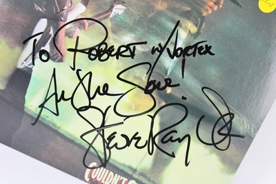 Double Trouble (3) Stevie Ray Vaughan Signed Album Cover W/ Vinyl PSA #AD09612