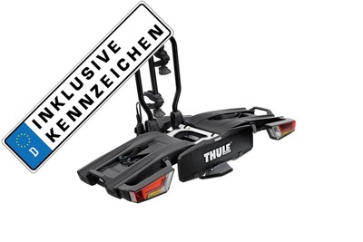 Thule Heckträger Kupplungsträger EasyFold XT2 933B 2 Räder 60kg +Kennzeichen