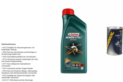 1L Olio Motore Castrol Magnatec Diesel 5W-40 DPF 1x mannol Perdita Additivo