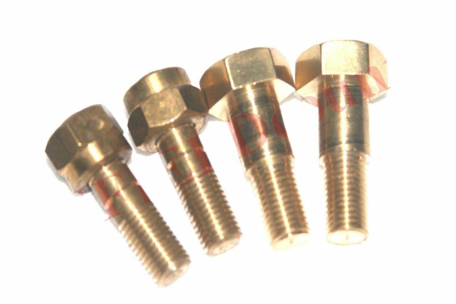 Fits Royal Enfield Bullet Classic Handle Plate Nut Bolt Stud 4 Unit  