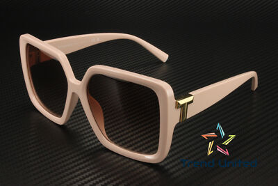 Pre-owned Tiffany & Co Tiffany Tf4206u 836713 Cloud Pink Pink Gradient 58 Mm Women's Sunglasses