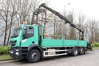 IVECO STRALIS 310 6X2 ATLAS 129.3 BRICK CRANE DROPSIDE (2017)