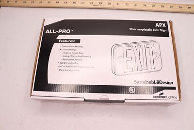 BULK DISCOUNT | Cooper Lighting Integrated LED Exit Sign Red 12158051