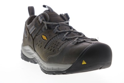 Keen Atlanta Cool II 1023217 Мужские серые кожаные кроссовки на шнуровке 12