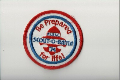 1974 Be Prepared For Life! Scout-O-Rama patch