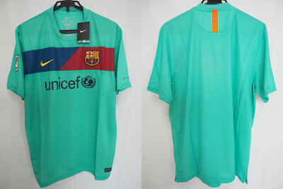 2010-2011 FC Barcelona Barca FCB Jersey Shirt Camiseta Away Unicef Nike XL BNWT