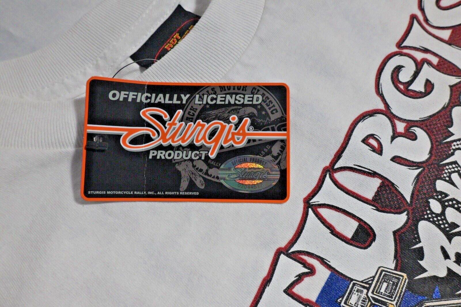 Hot Leathers Official Sturgis 2016 Bike Week Long Sleeve T-Shirt, Men's 3XL, NWT