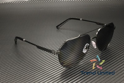 Pre-owned Dolce & Gabbana Dg2288 110681 Matte Black Grey Polarized 59 Mm Men's Sunglasses