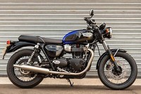 2024 TRIUMPH BONNEVILLE T100 STEALTH - Sapphire Blue / Silver Blue - 560 MILES