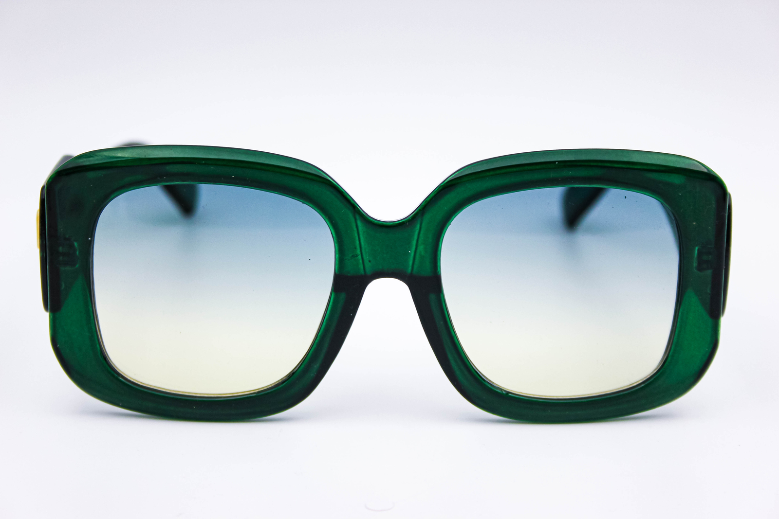絵画 flk040097 Lucky 1020 9410 Green Square Oversized Sunglasses 58-23-148
