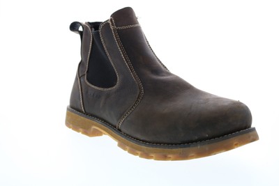 

Мужские коричневые кожаные рабочие ботинки без шнуровки Keen Seattle Romero 1021344 12, Коричневый, Keen Seattle Romero