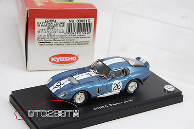 Kyosho 1:43 Shelby Cobra 427 S/C #98 1966 light blue