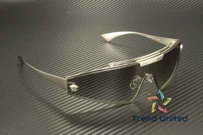 Pre-owned Versace Ve2265 100011 Silver Grey Gradient 44 Mm Women's Sunglasses