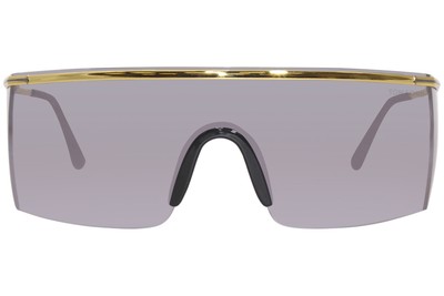 Pre-owned Tom Ford Pavlos-02 Tf980 30c Sunglasses Men's Shiny Deep Gold/grey Mirror 99mm In Gray