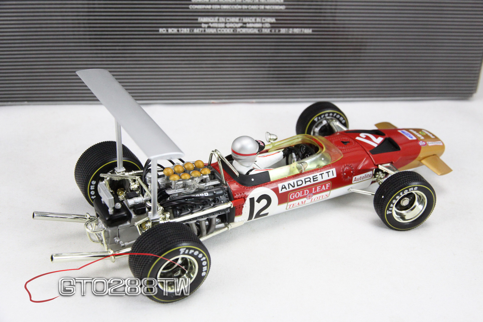 Quartzo 1:18 Lotus 49B F1 -1968 USA GP Pole Position-Mario