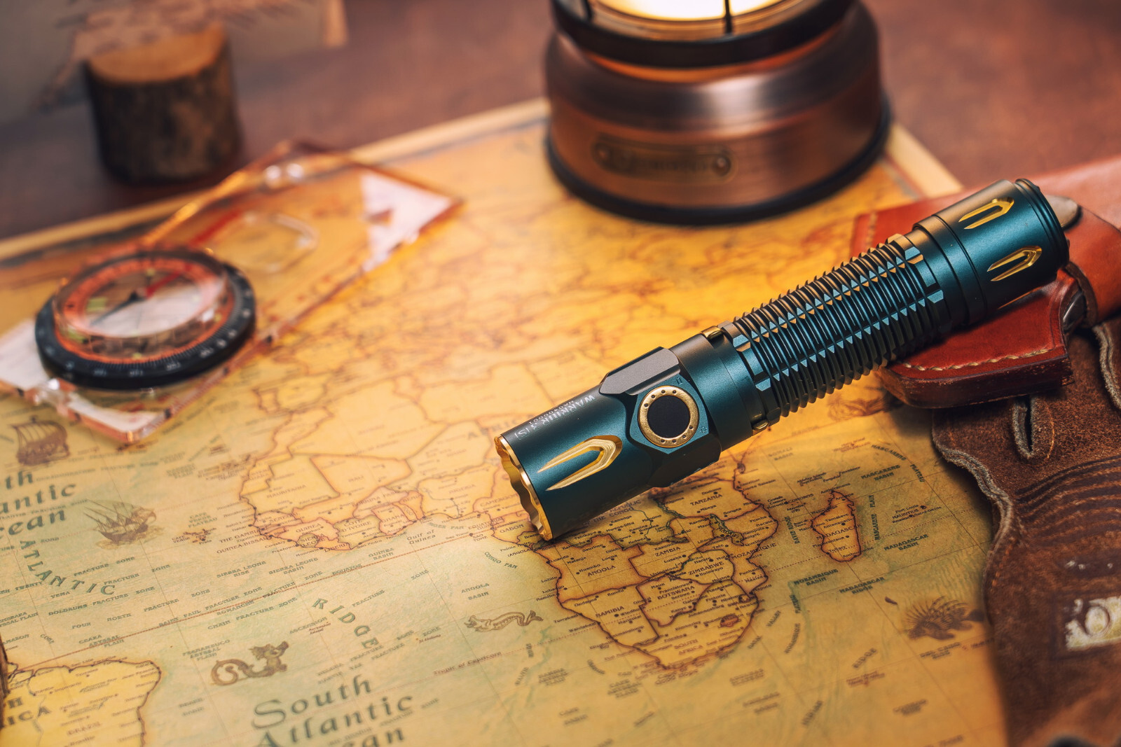 Olight Warrior 3S Dream Blue Waterproof Tactical Flashlight, 2300 Lum, 300 Meter