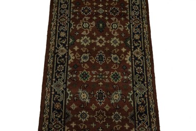 Charming Design Red Handmade Runner Indian Area Rug Oriental Home Carpet 3X8