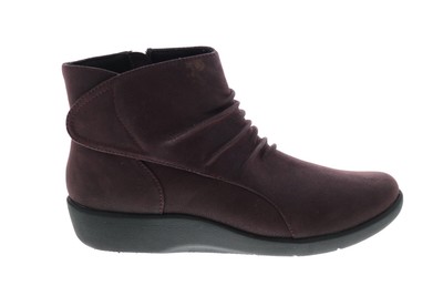 

Ботинки Clarks Sillian Chell Boot 26122008 Womens Purple Nubuck Casual Dress Boots 5, Фиолетовый, Clarks Sillian Chell Boot