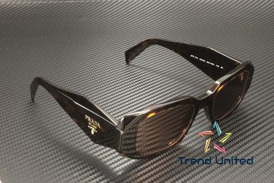 Pre-owned Prada Pr 17ws 2au03u Tortoise Brown Mirr Silver Int Violet 49 Women's Sunglasses