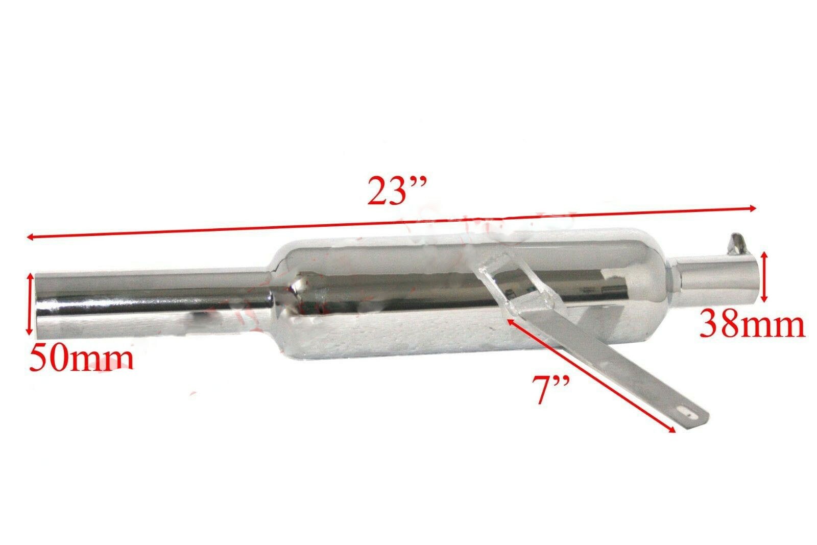 Fits Royal Enfield 350 Early Model Exhaust Silencer Small Chrome Plated