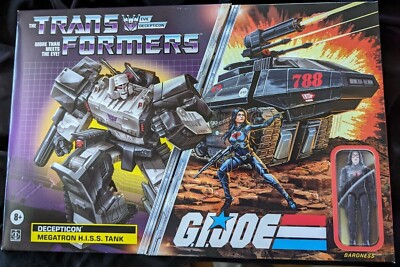 G.I.JOE vs TRANSFORMERS: DECEPTICON MEGATRON H.I.S.S. TANK with BARONESS